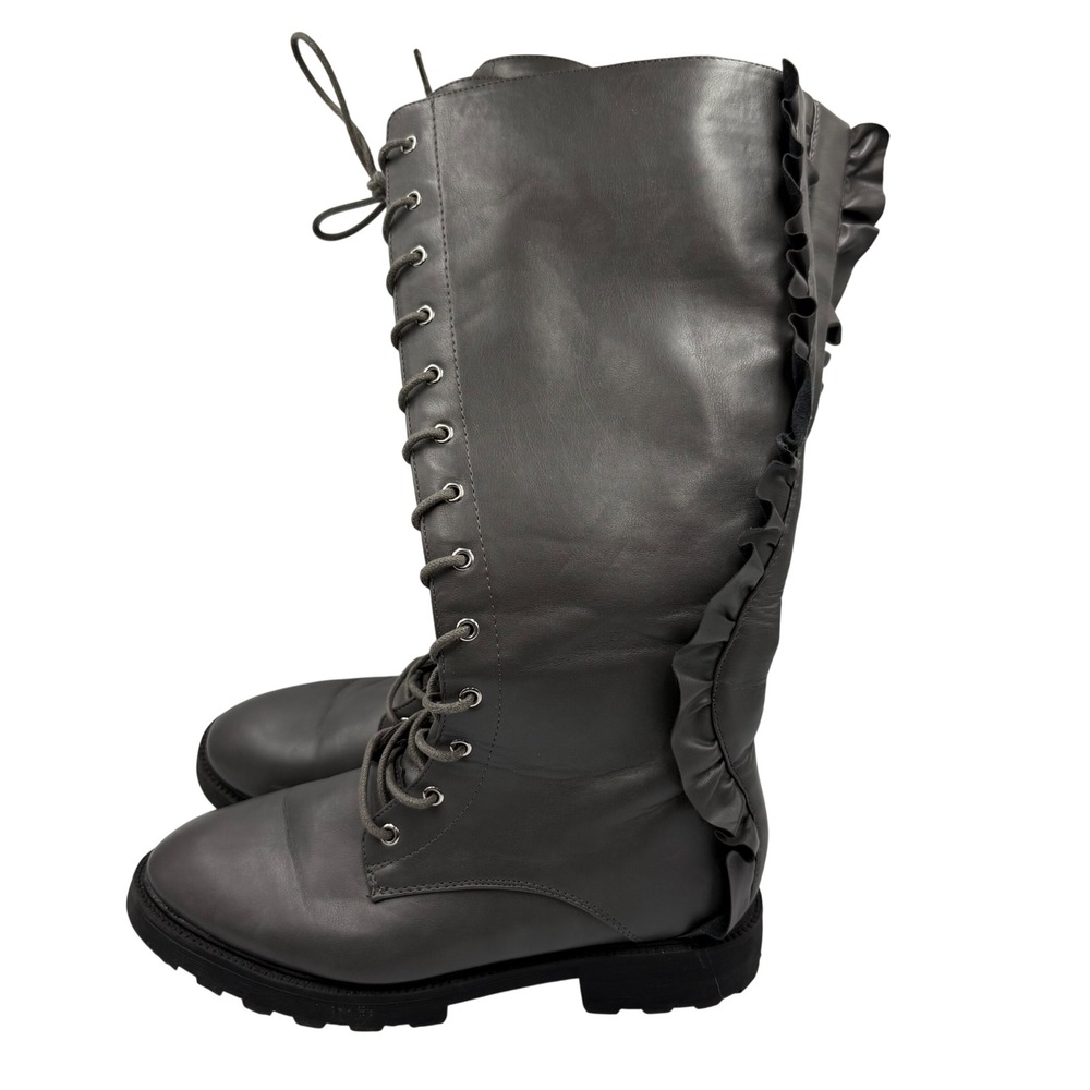 Victorian Style Lace Up Knee High Boots Whimsigoth‎ Dark Academia 7.5